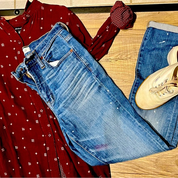Madewell High Rise Slim Boy Jean - Picture 1 of 7